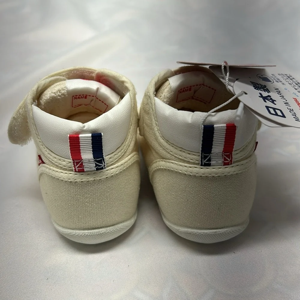 MIKI HOUSE Classic High Top First Walker Shoes. Baby. Size 12.5. NWT